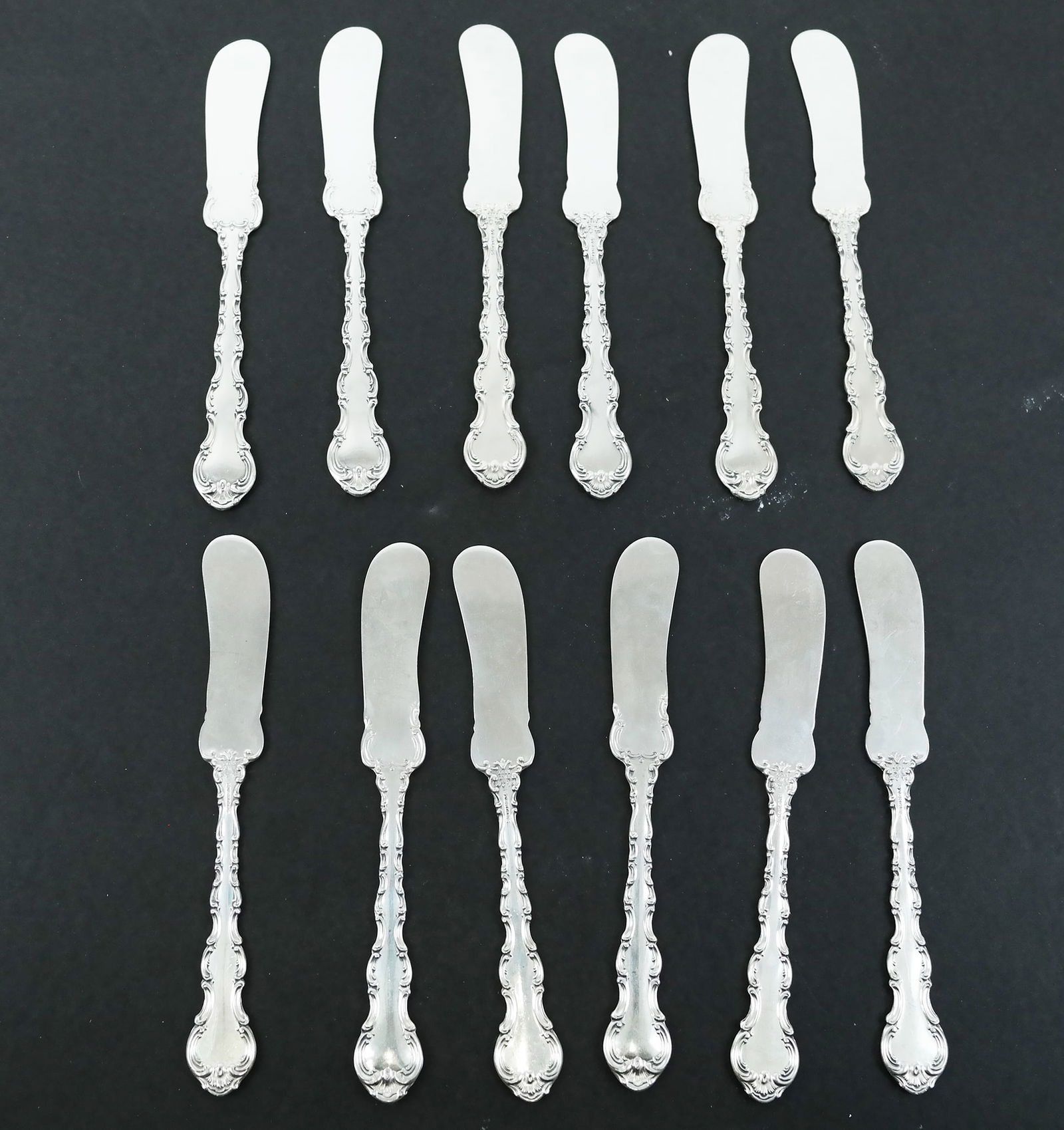 Twelve Sterling Silver Butter Knives (1 of 5)