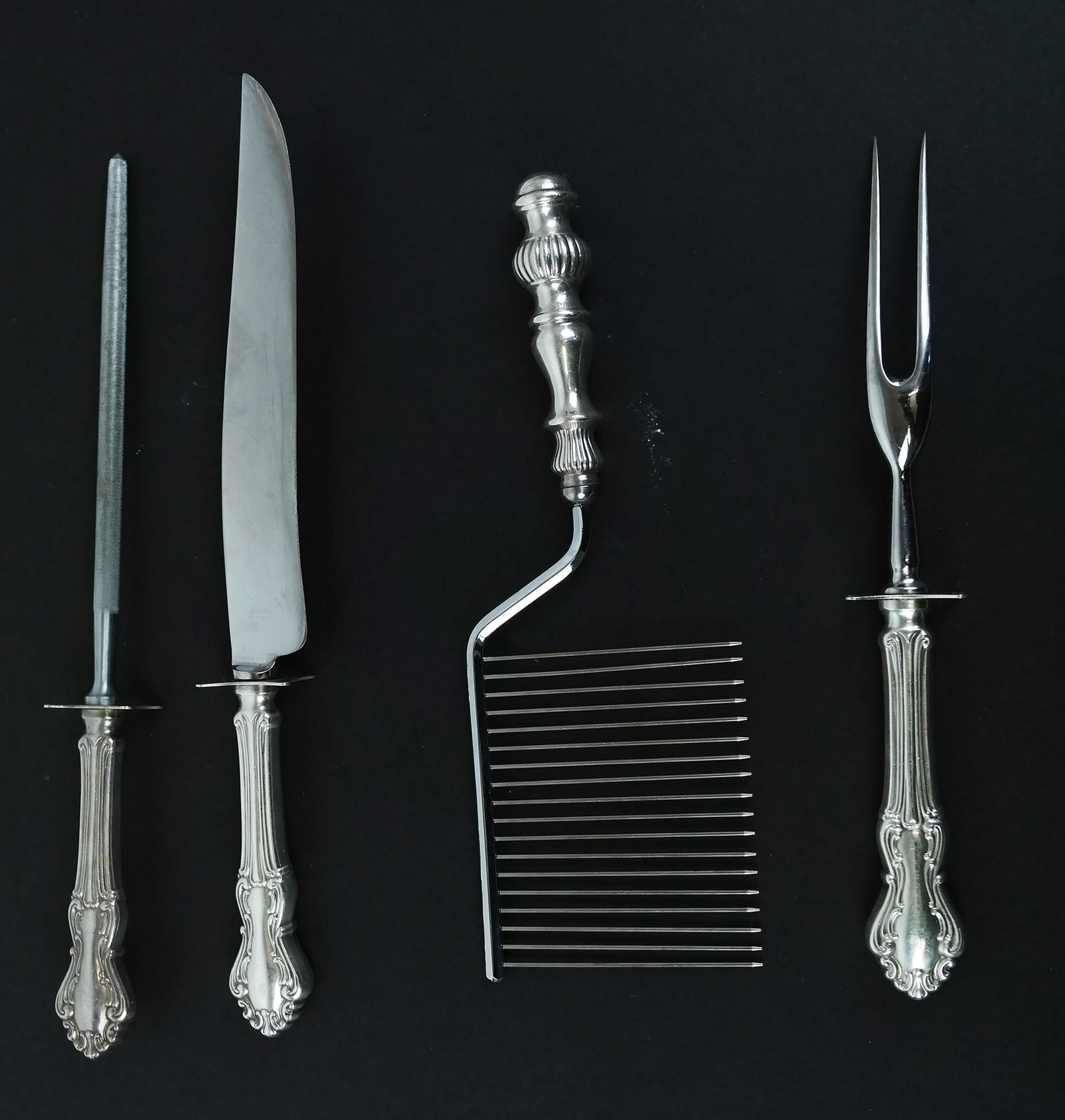 Four Sterling Silver-Handled Items (1 of 10)