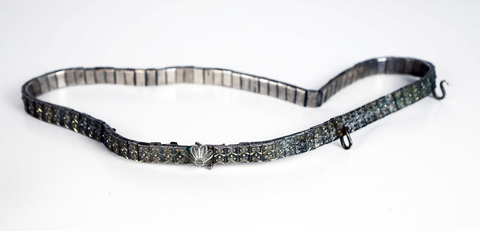 Russian Ottoman Silver & Leather Belt (1 of 7)
