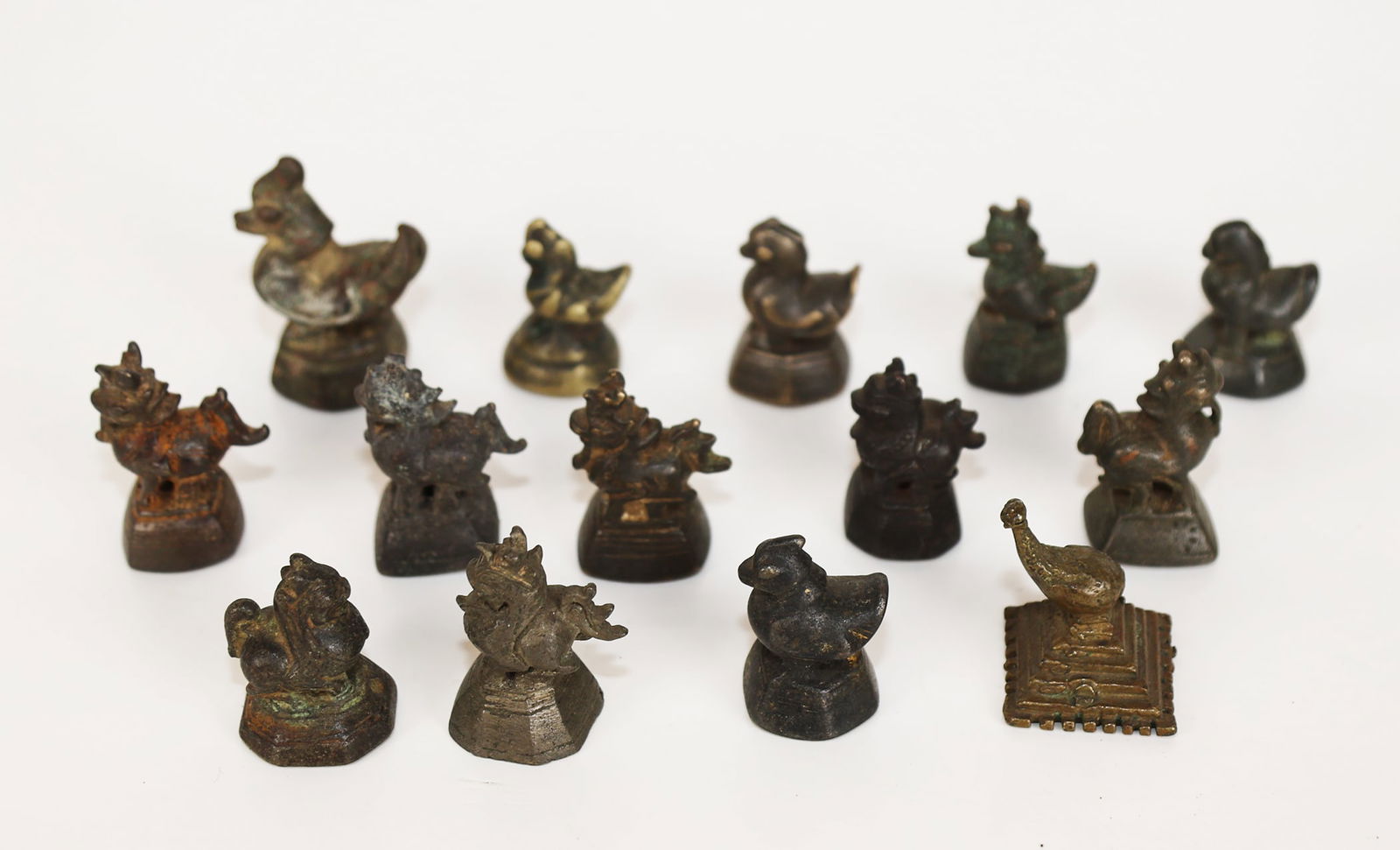 Antique Southeast Asian Small Bronze Figures (14) (1 of 6)