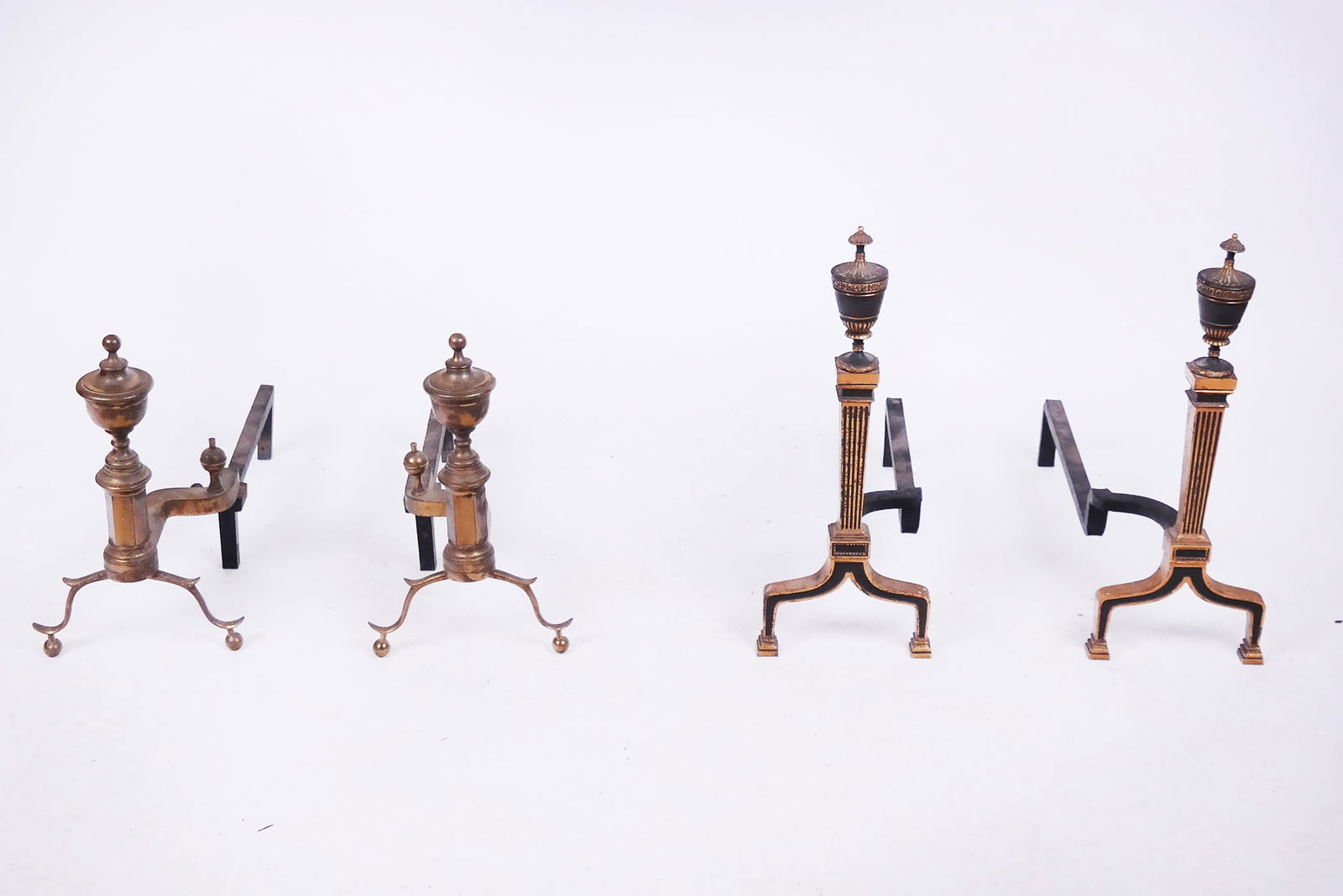 Two Pairs of American Bronze Andirons (1 of 8)