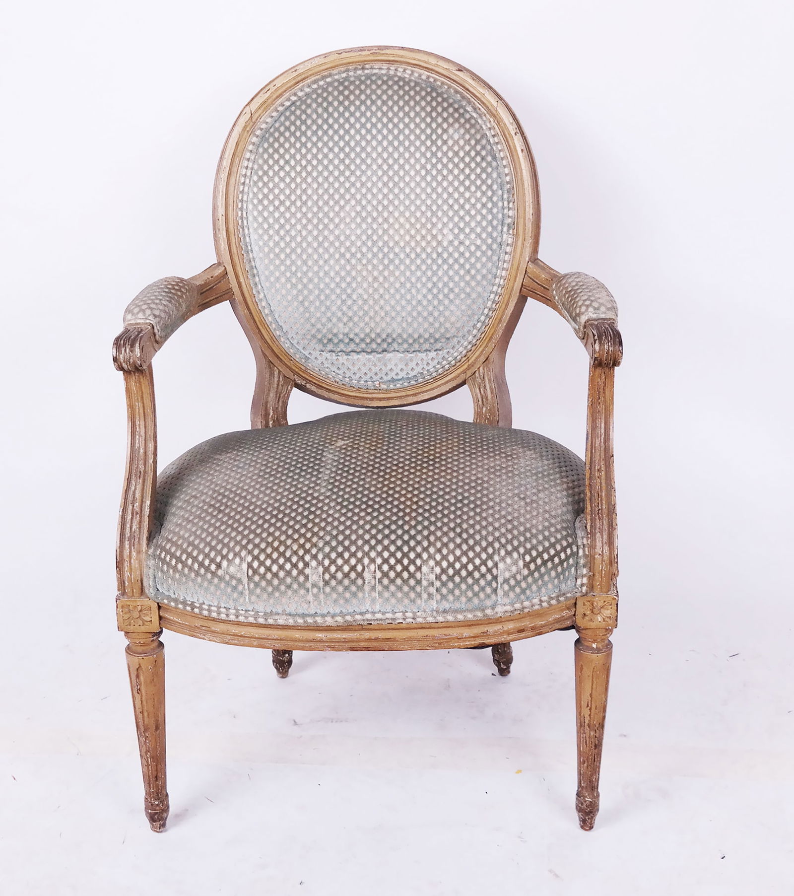 19th C. French Painted Armchair (1 of 4)