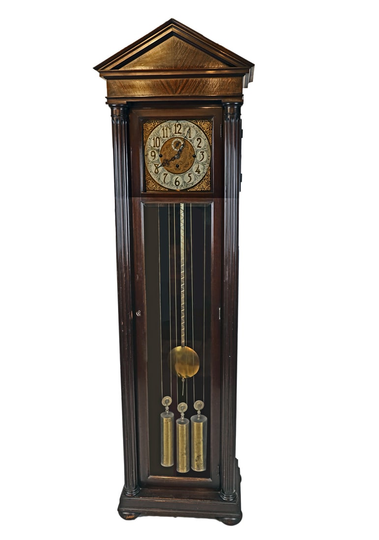 Early 20th C. Arch-Form Grandfather Clock (1 of 8)