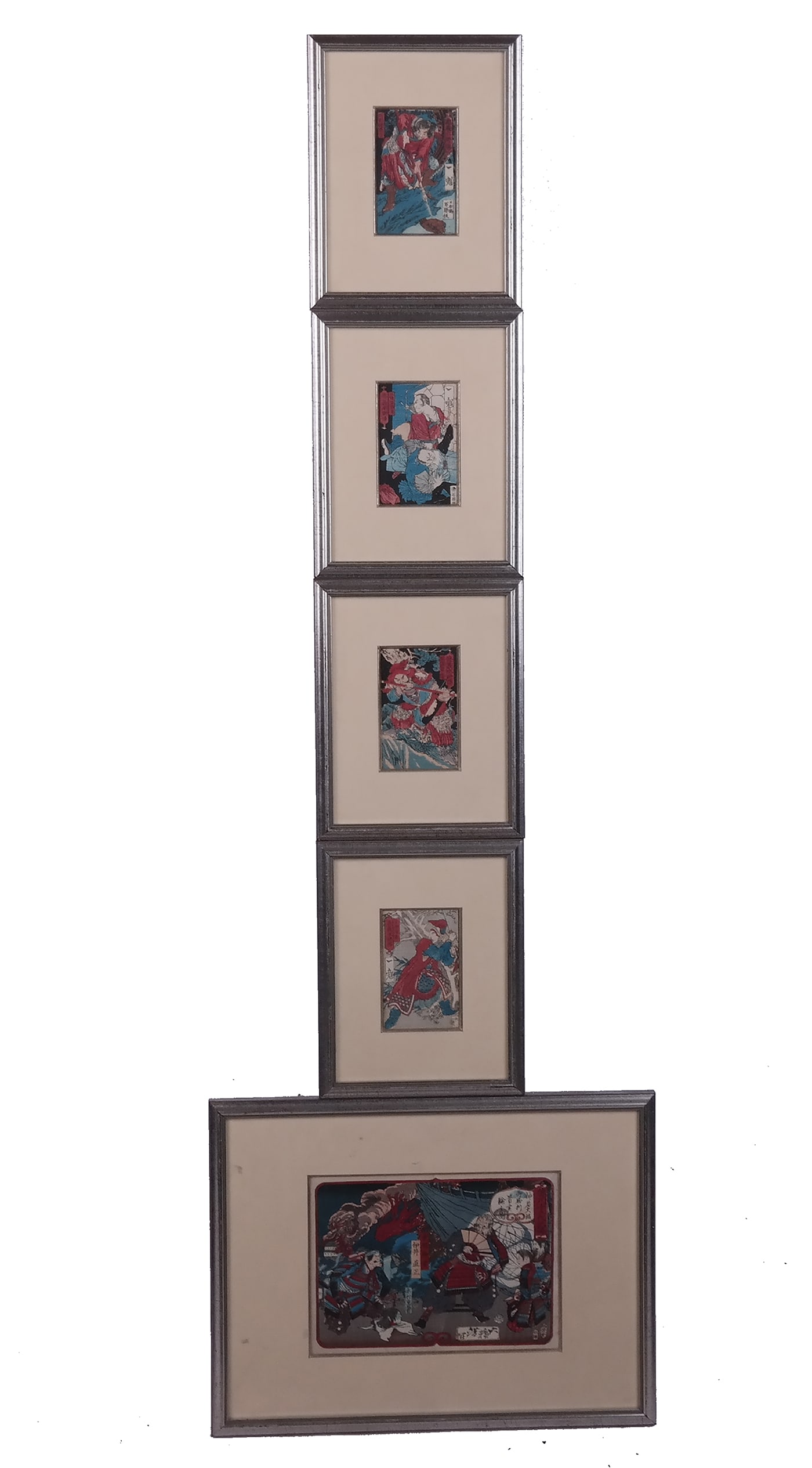 Set of Five Framed Japanese Prints (1 of 13)