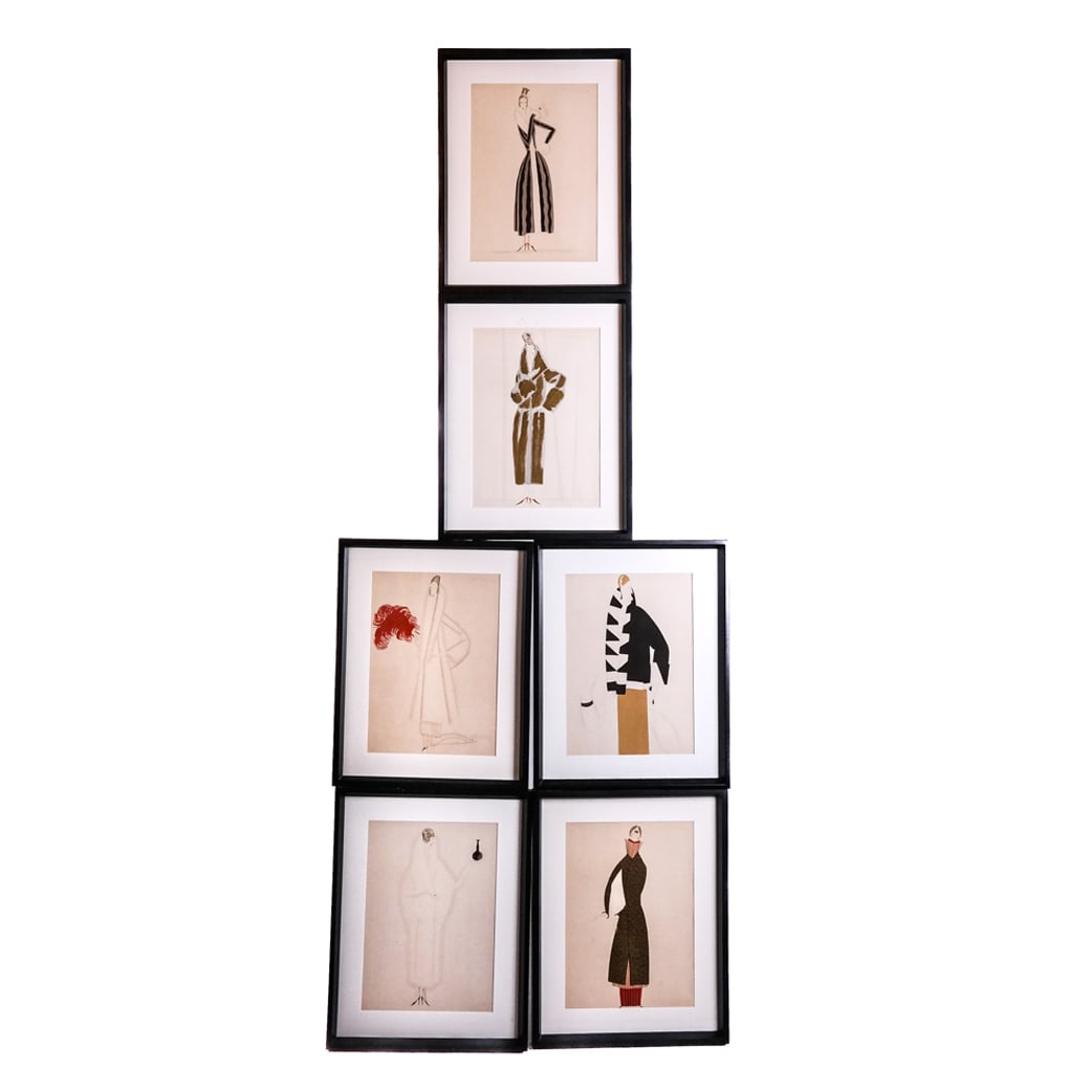 Eduardo G. BENITO: Set of 6 Pochoirs (1 of 14)