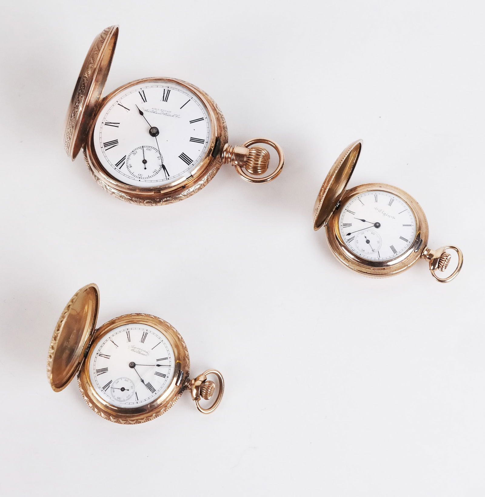 Three Gold-Filled Pocket Watches (1 of 11)