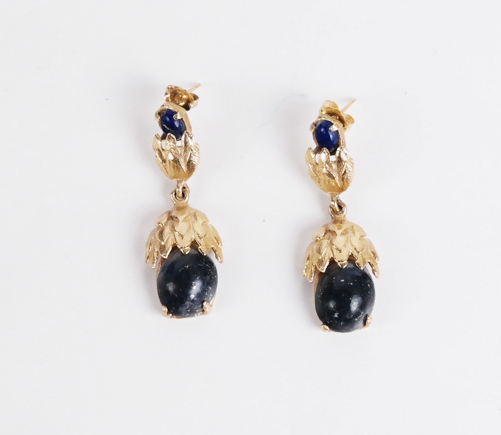 14K Gold & Lapis Lazuli Earrings (1 of 6)