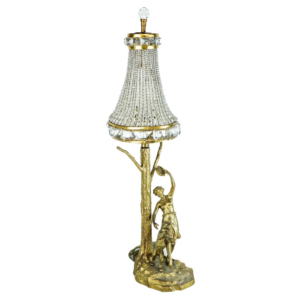 Neoclassical-Style Gilt Bronze Figural Table Lamp (1 of 7)