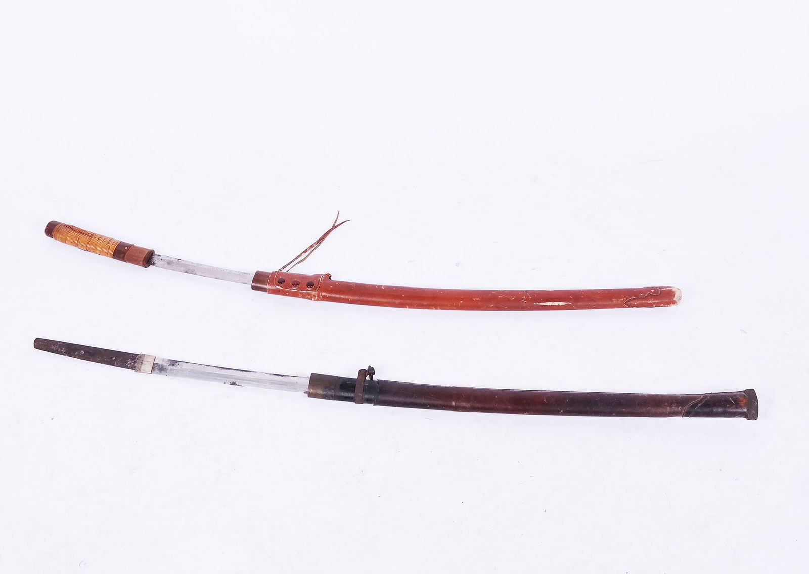 Lot of 2 Early 19th C. Japanese Katana Swords (1 of 20)