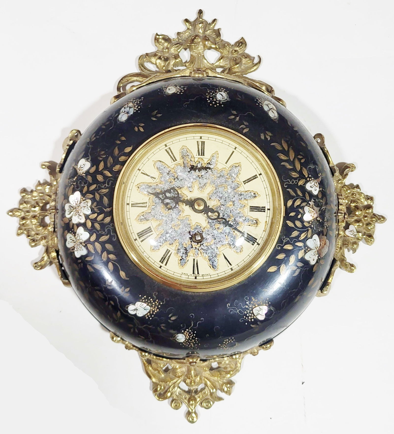 Vintage 20th C. English Metal & Bronze Clock (1 of 12)