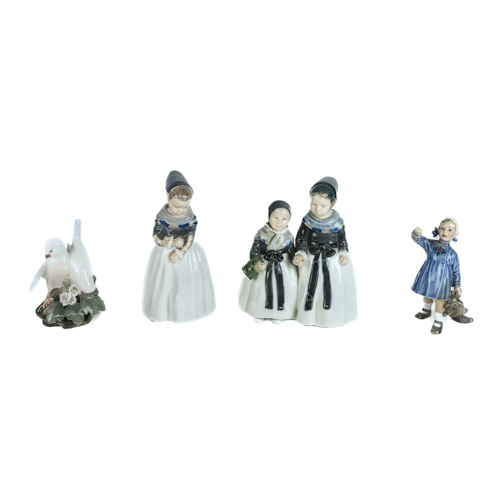 Four Royal Copenhagen Danish Porcelain Figures (1 of 7)