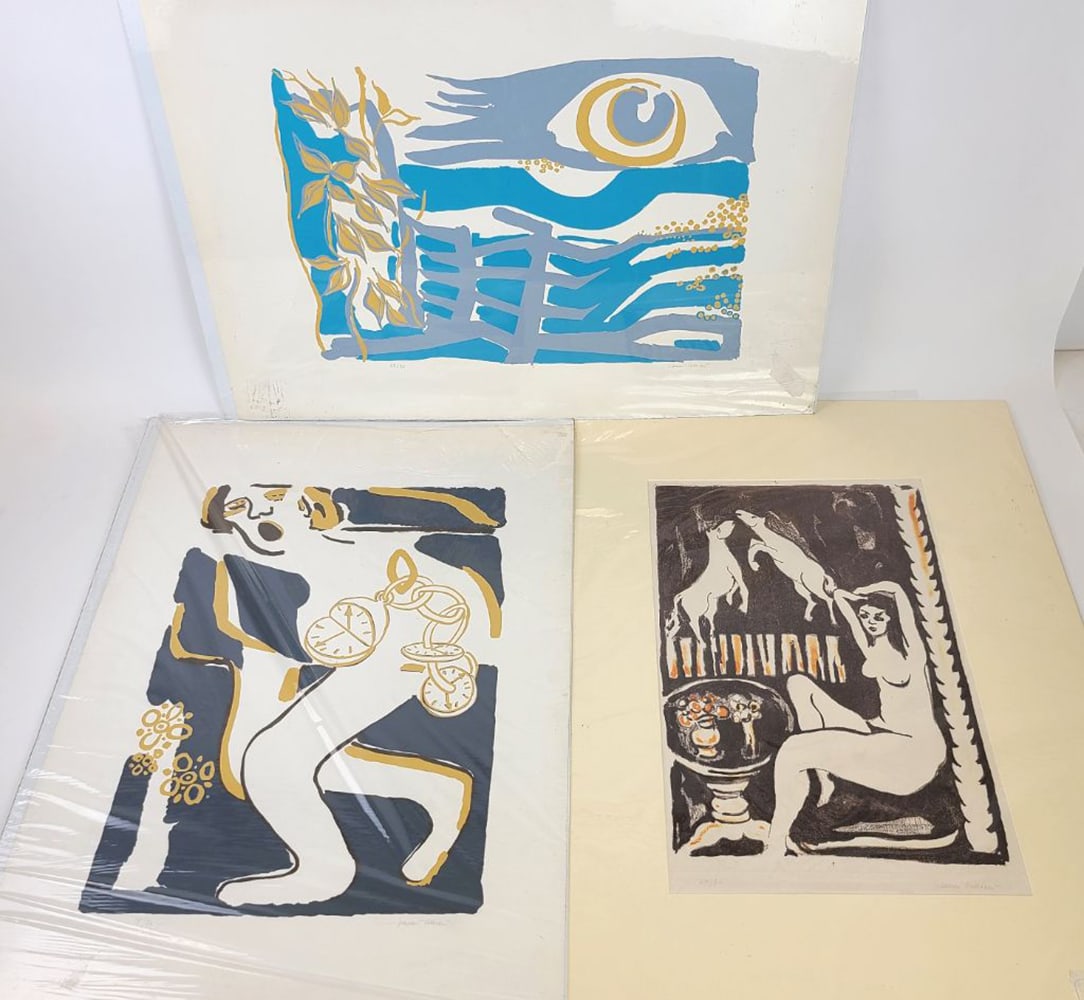 Signed VALLIEN: Three Lithographs (1 of 20)