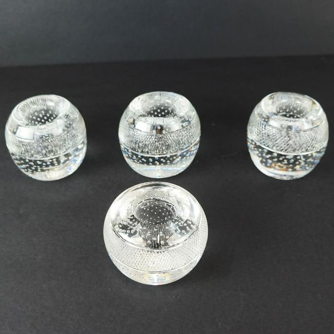 Set of Four Webb Crystal Candlesticks (1 of 6)