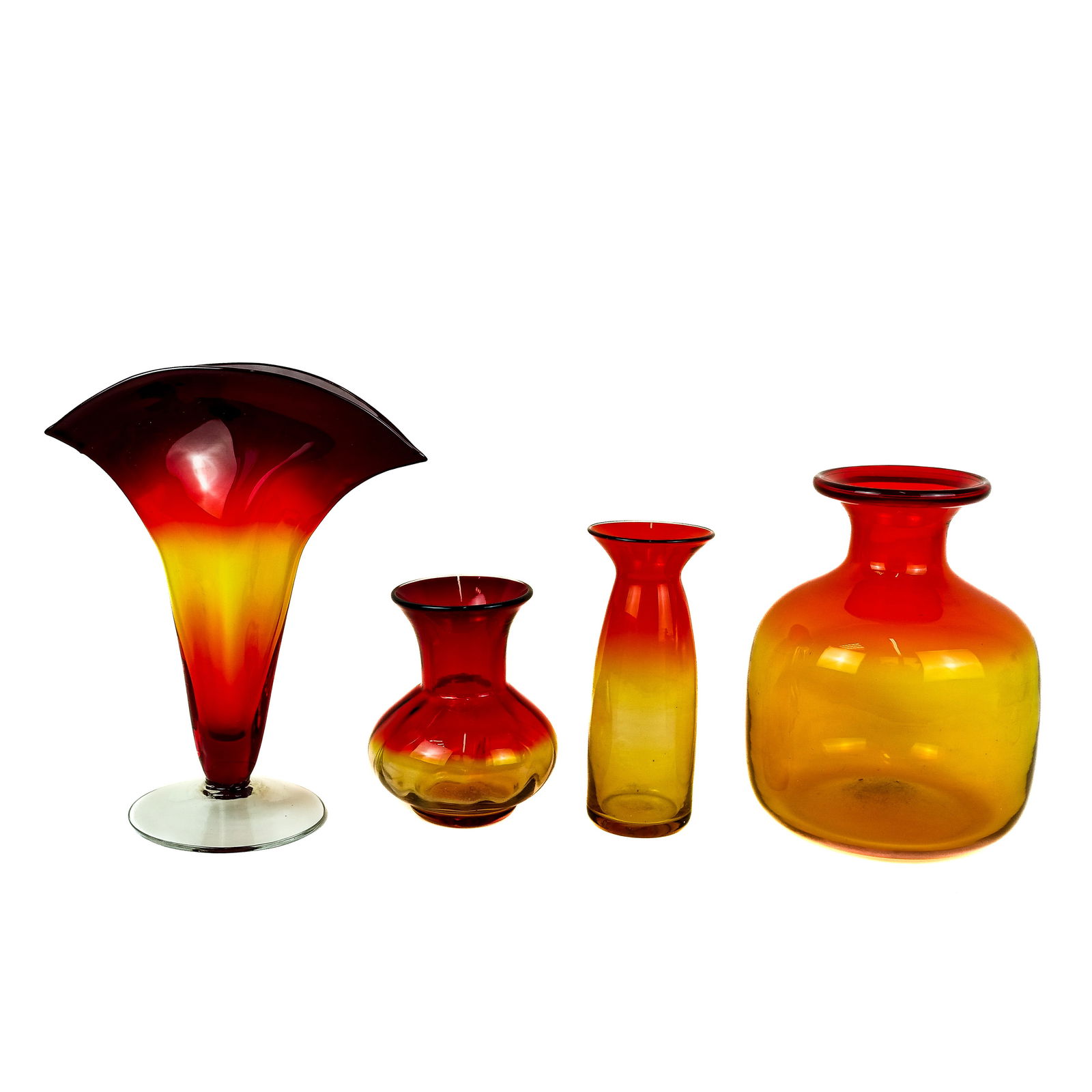 Blenko Vintage American Art Glass Vessels (4) (1 of 8)