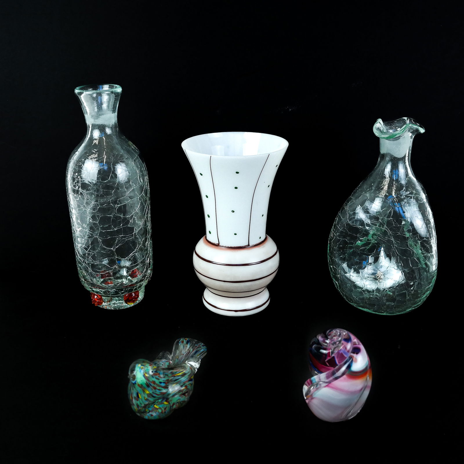 Group of Vintage Art Glass (5) (1 of 10)