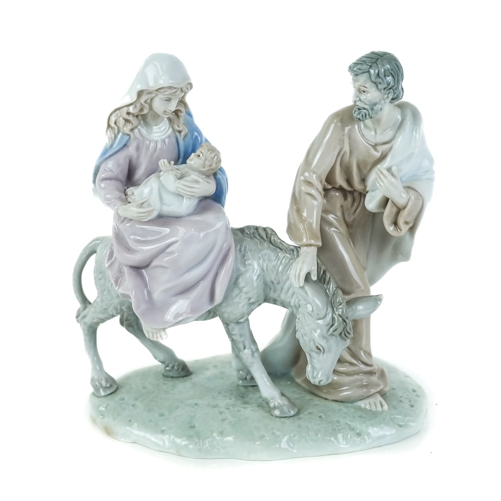 Continental Porcelain Religious Sculpture (1 of 7)