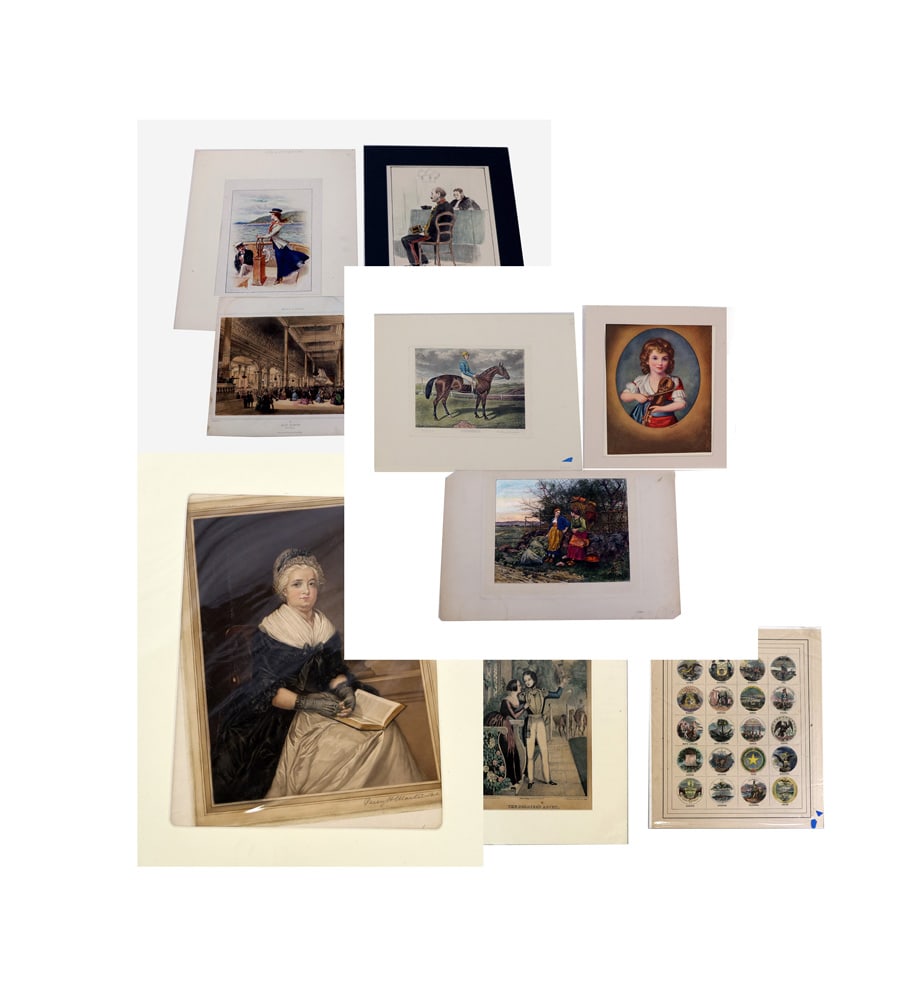 Group of Figural Colored Prints & Etchings (1 of 4)