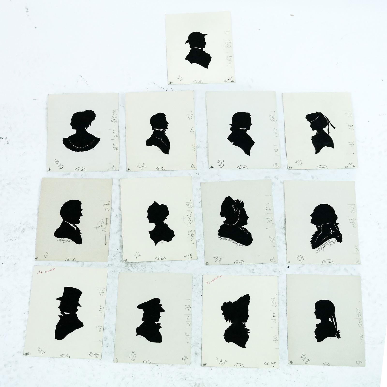 Group of 19th C. Silhouettes (1 of 9)