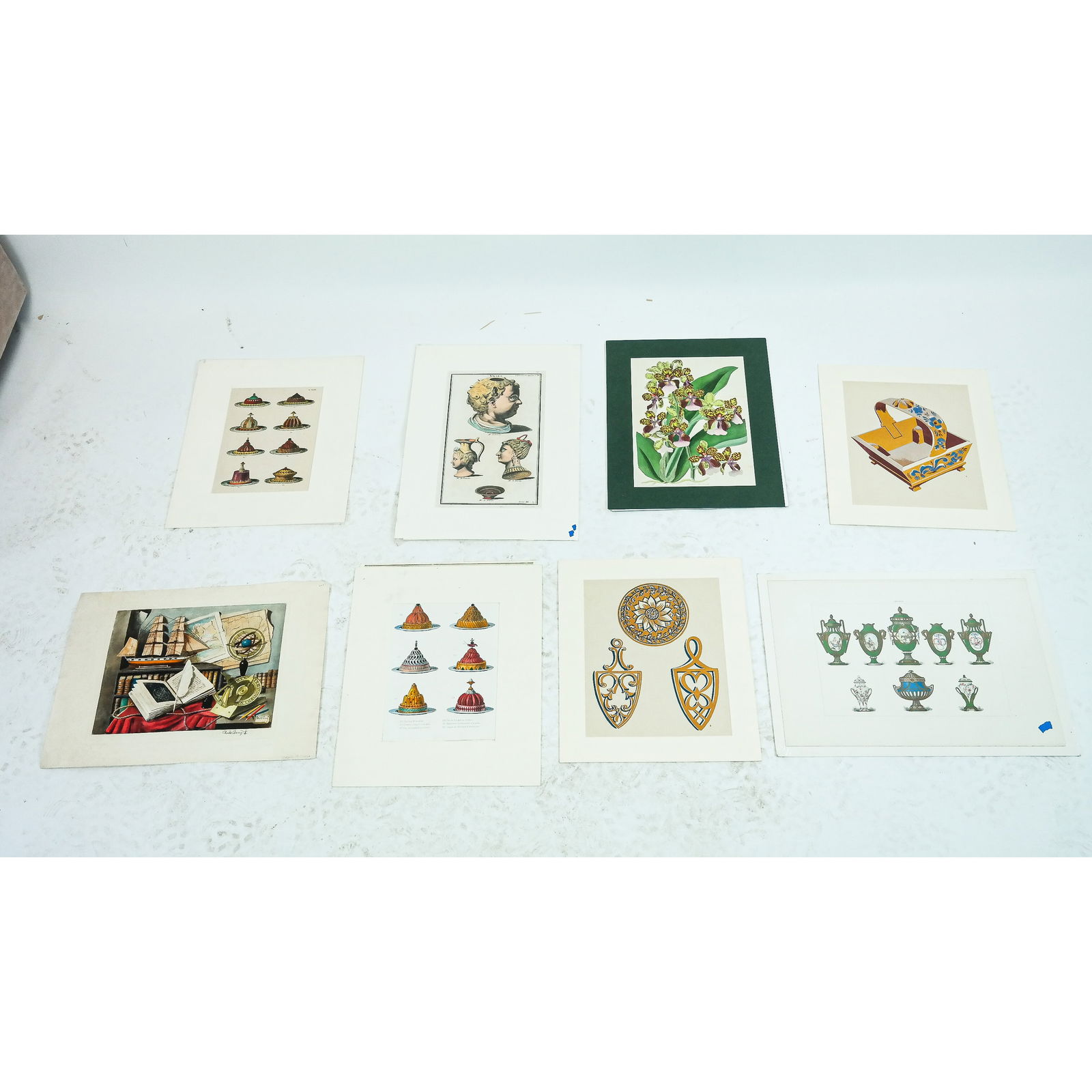 Group of Colored Decorative Prints (1 of 11)