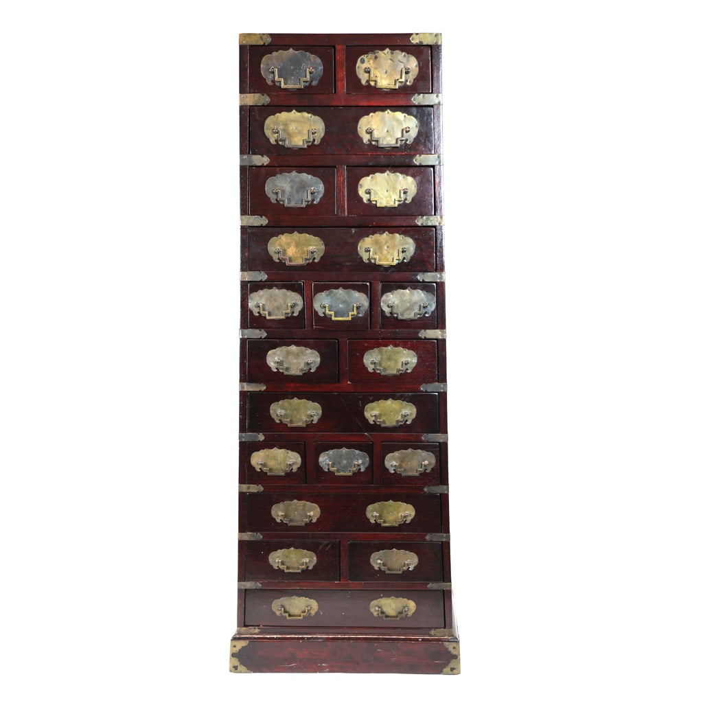 Unusual Asian Brass-Mounted Hardwood Chests (1 of 17)