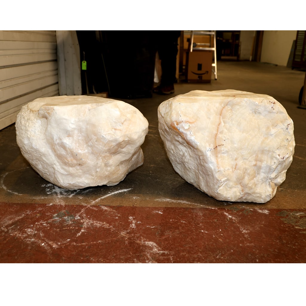 Two Onyx-Style Sculptures - Stools (1 of 9)