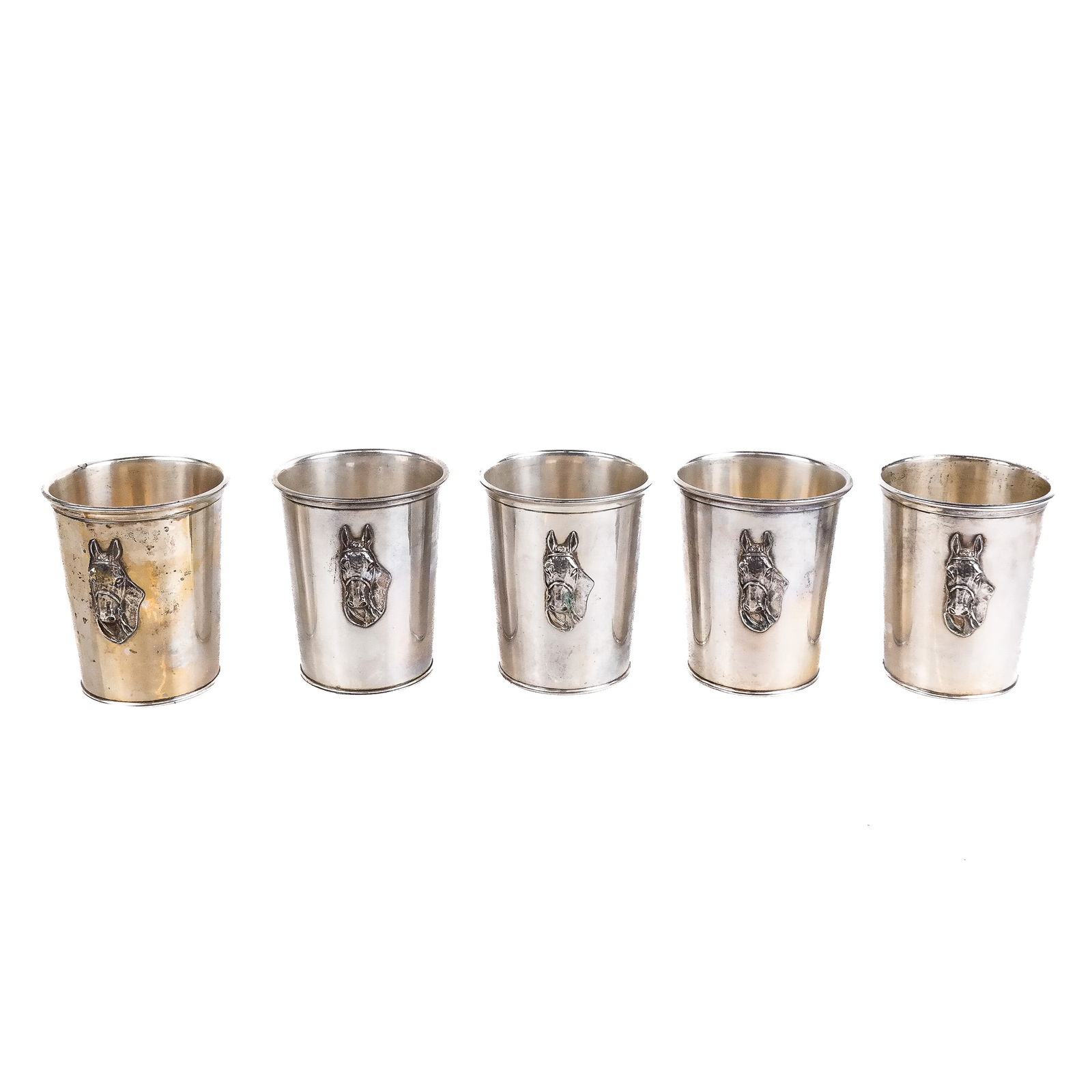 Set of 5 Webster Sterling Silver Mint Julep Cups (1 of 8)
