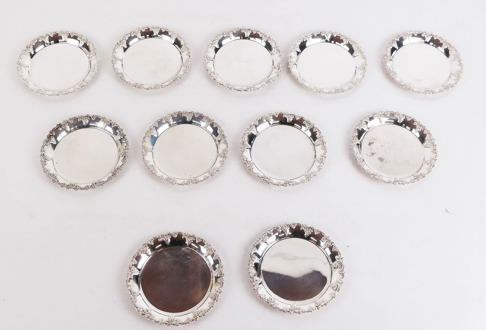 Set of 12 Sterling Silver Nut Dishes (1 of 8)