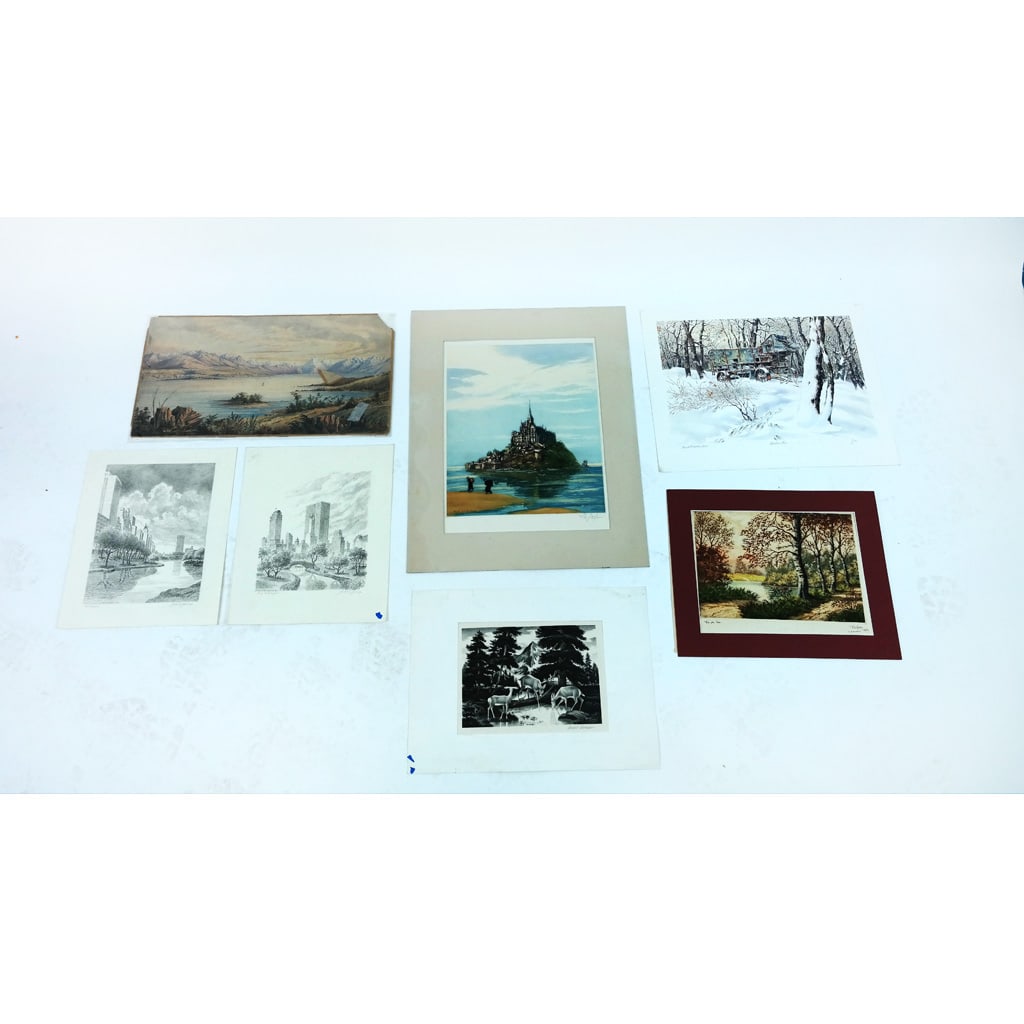 Group of 7 Original Works, Nature Scenes (1 of 12)