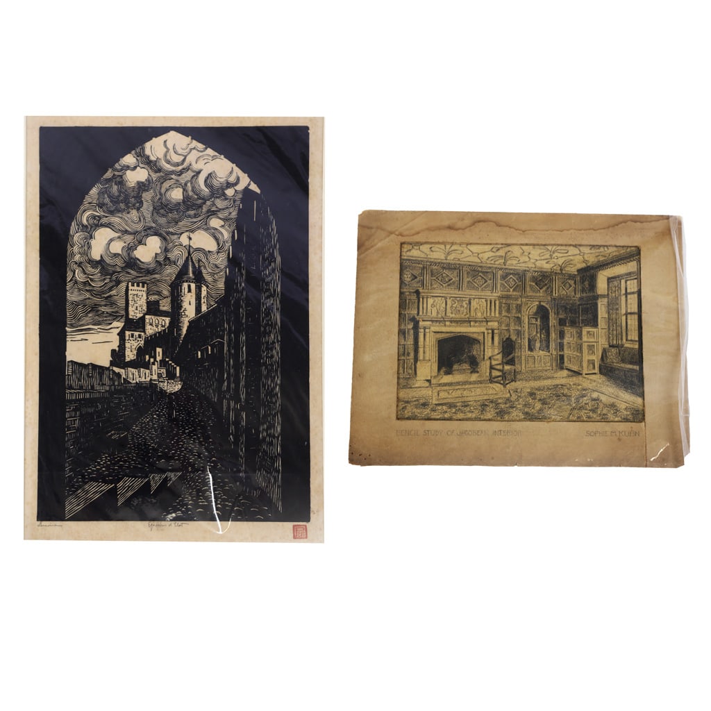 Two Signed Works, Drawing & Print (1 of 14)