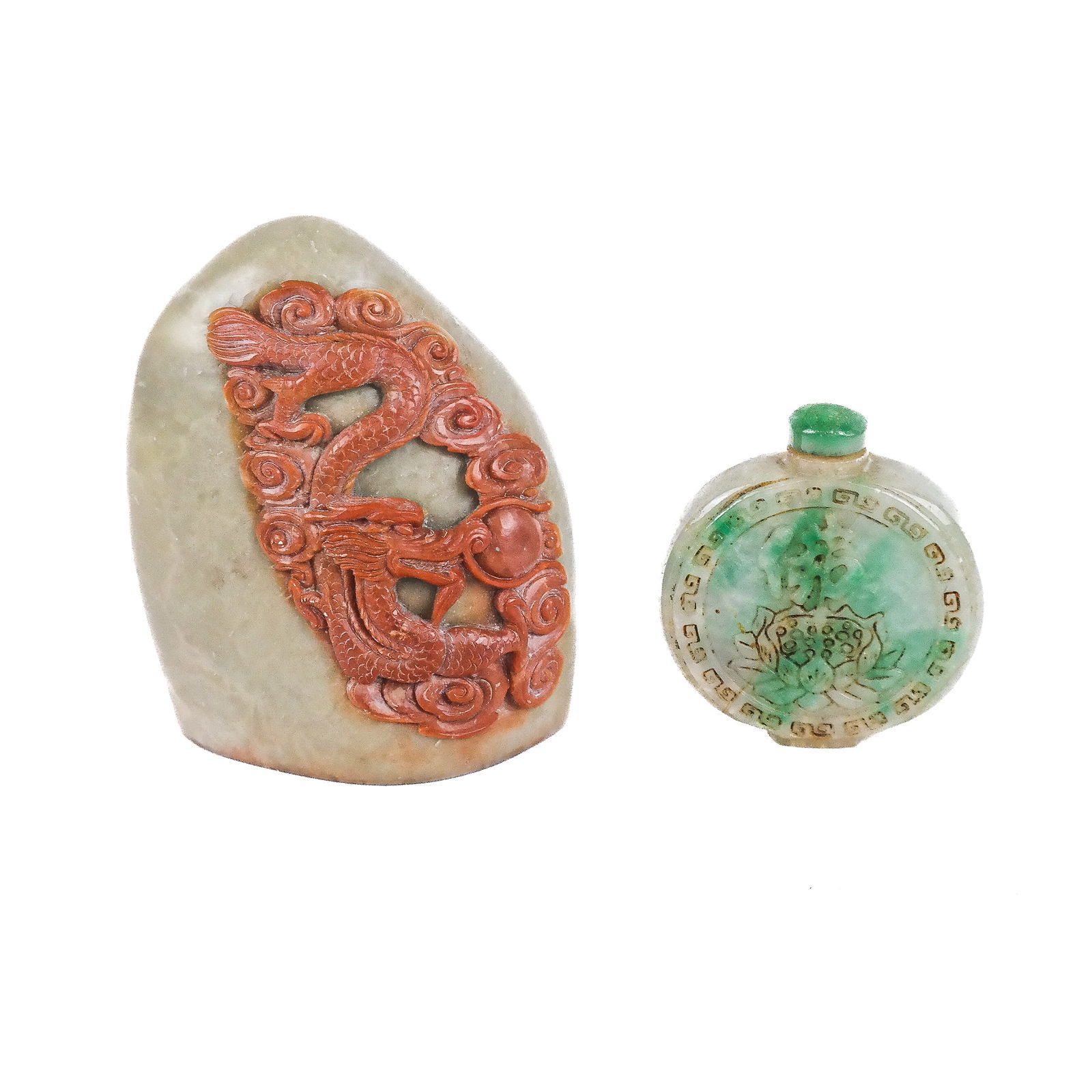 Two Chinese Carved Stone Objects (1 of 10)