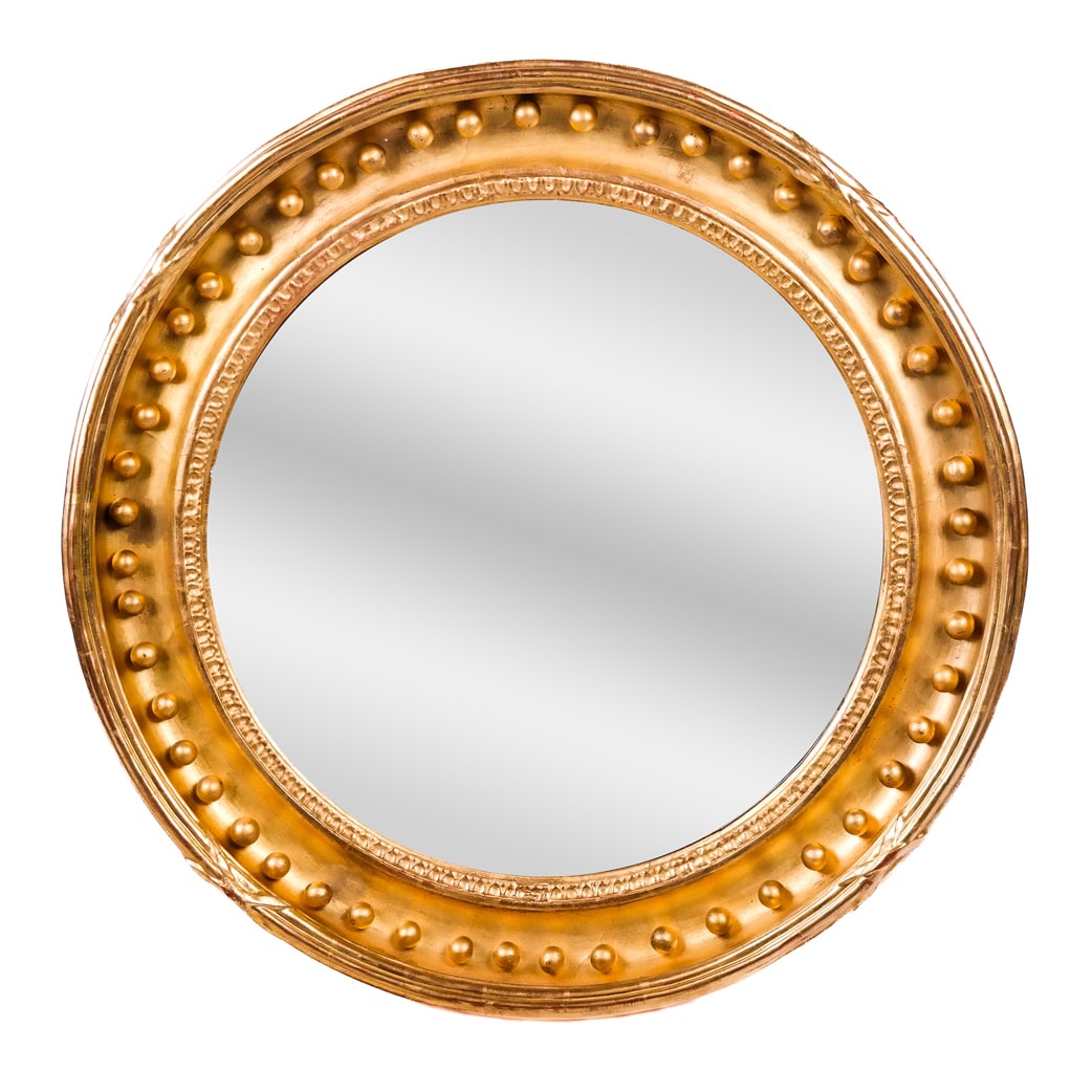 19th C. Regency Convex-Style Mirror (1 of 5)