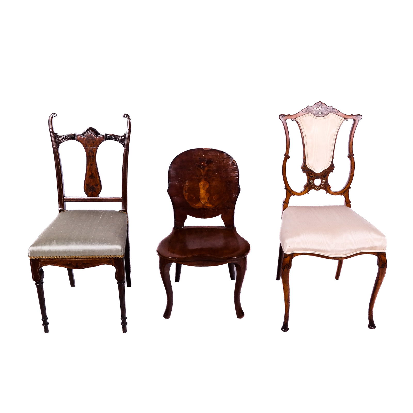 Three Antique Side Chairs (1 of 8)
