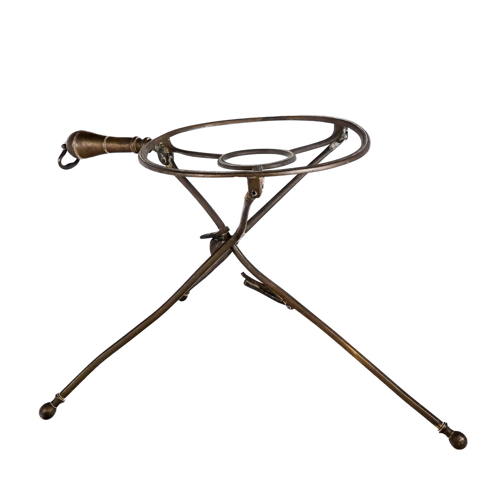 Antique American Brass Trivet / Kettle Stand (1 of 6)