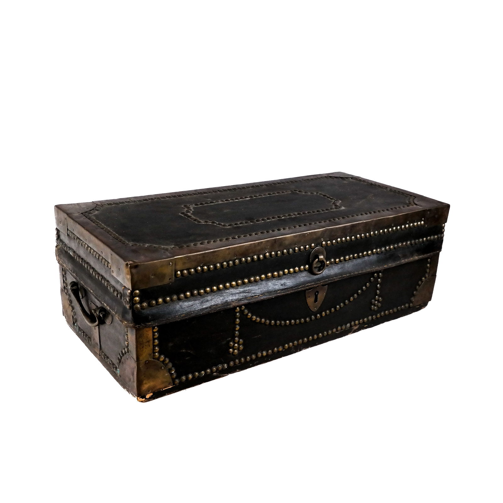 Baroque-Style Ebonized Strong Box (1 of 5)
