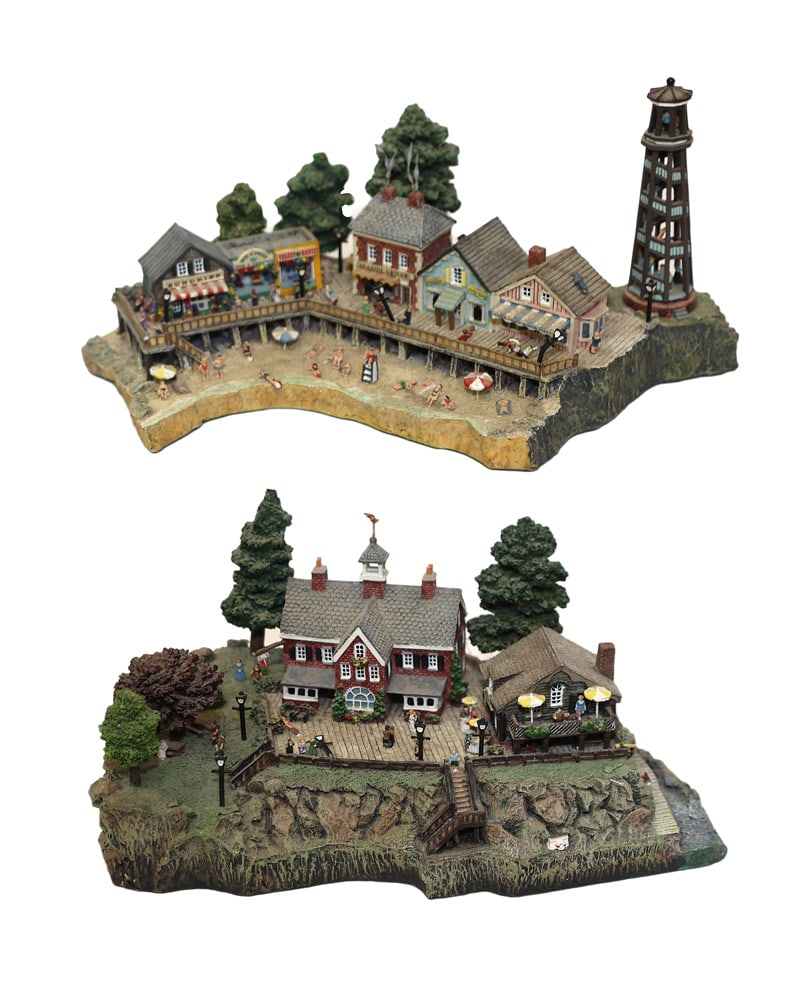 Two Danbury Mint Country Scene Sculptures (1 of 6)