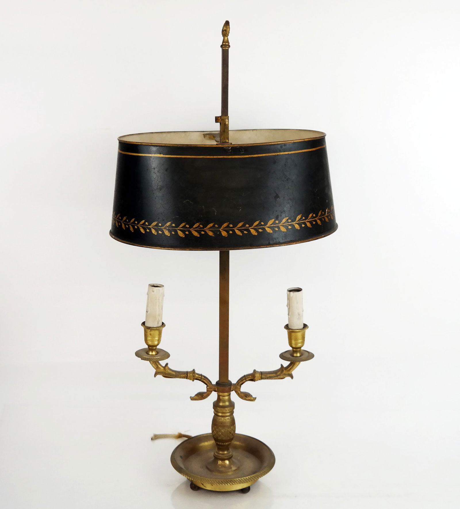 Early 20th C. Bronze Bouillotte Lamp (1 of 9)