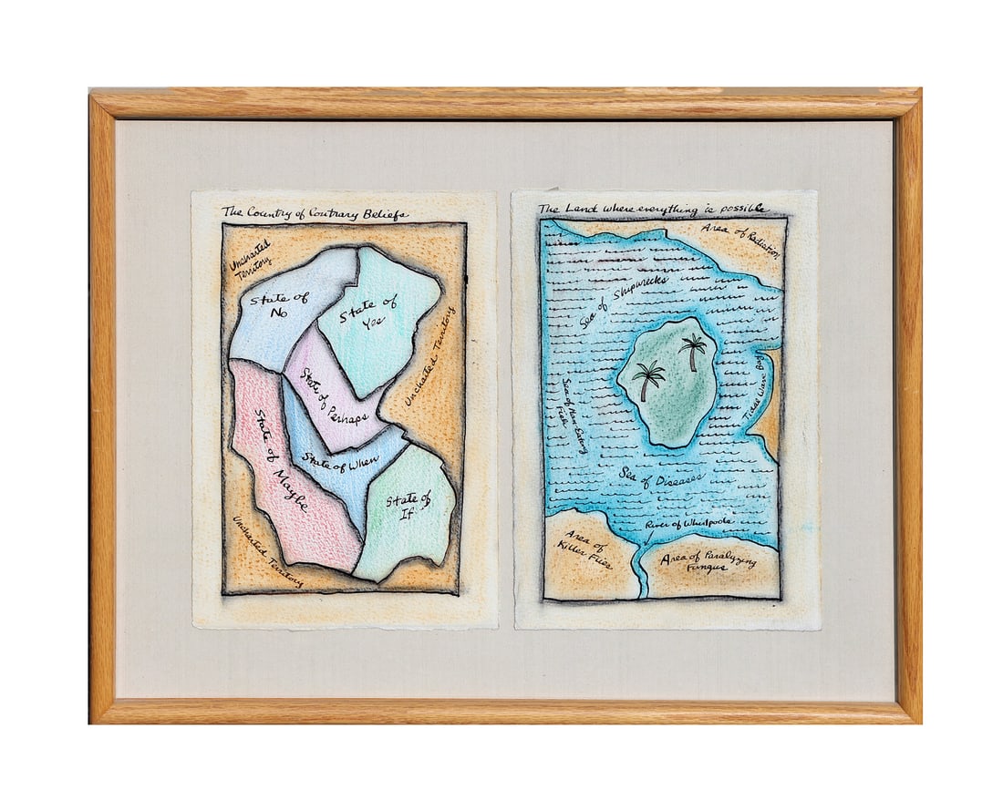 Roberta ALLEN: Two Fantasy Maps (1 of 3)