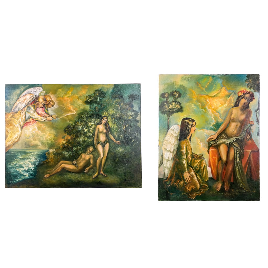 Kaitzag VANIKIAN: Allegorical Figures - Two Oil Paintings (1 of 17)