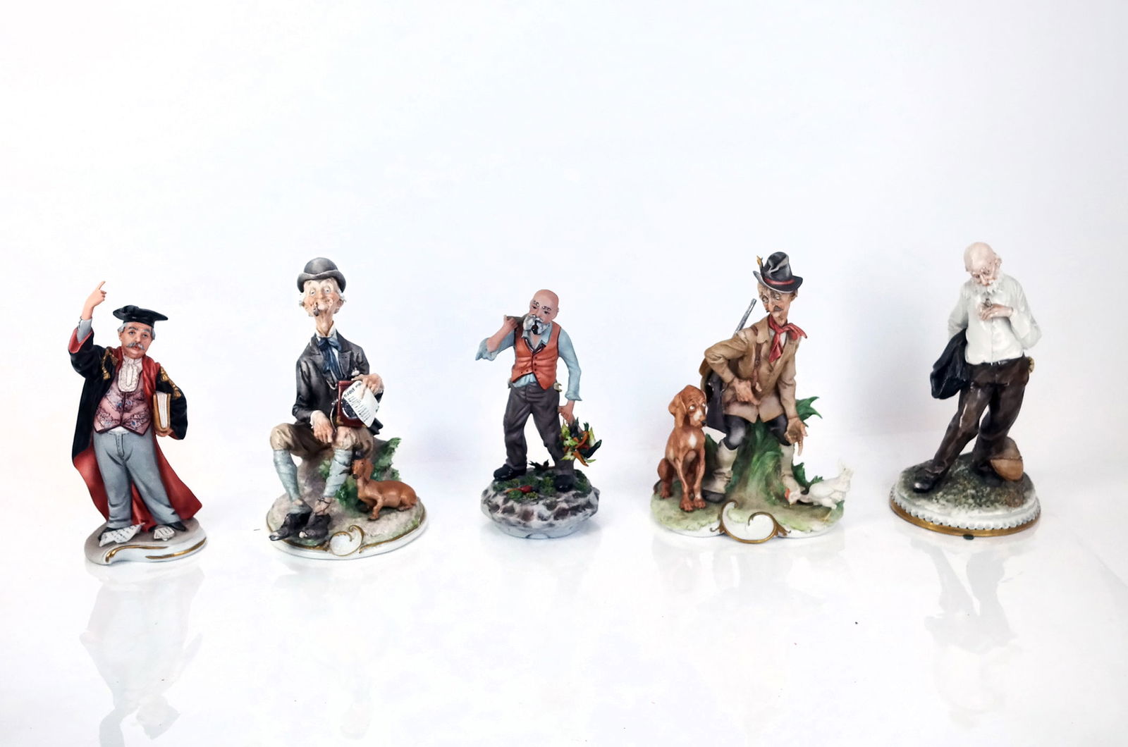 Five Italian Porcelain Figural Groups (1 of 10)