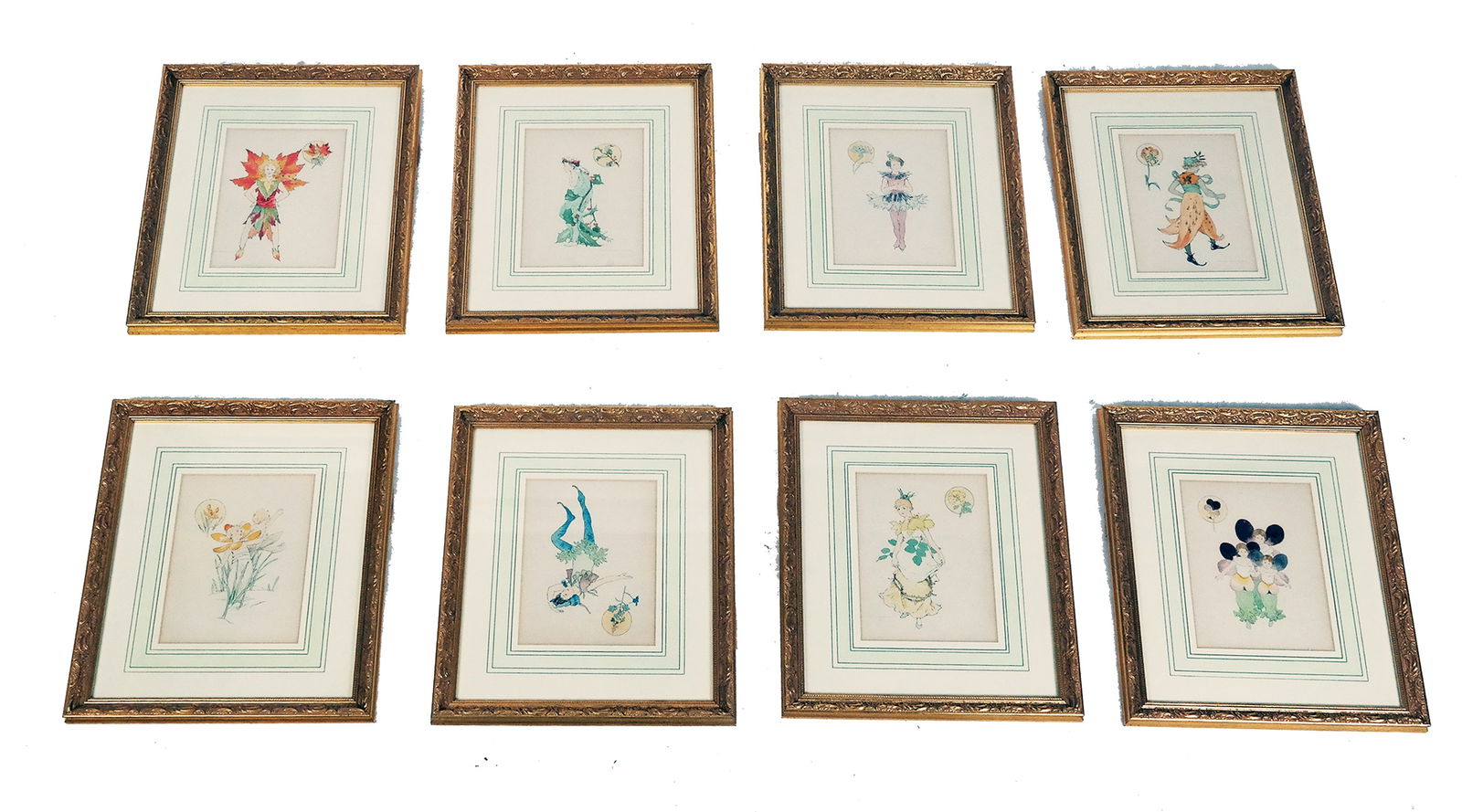 Set of 8 Colored Prints (1 of 11)