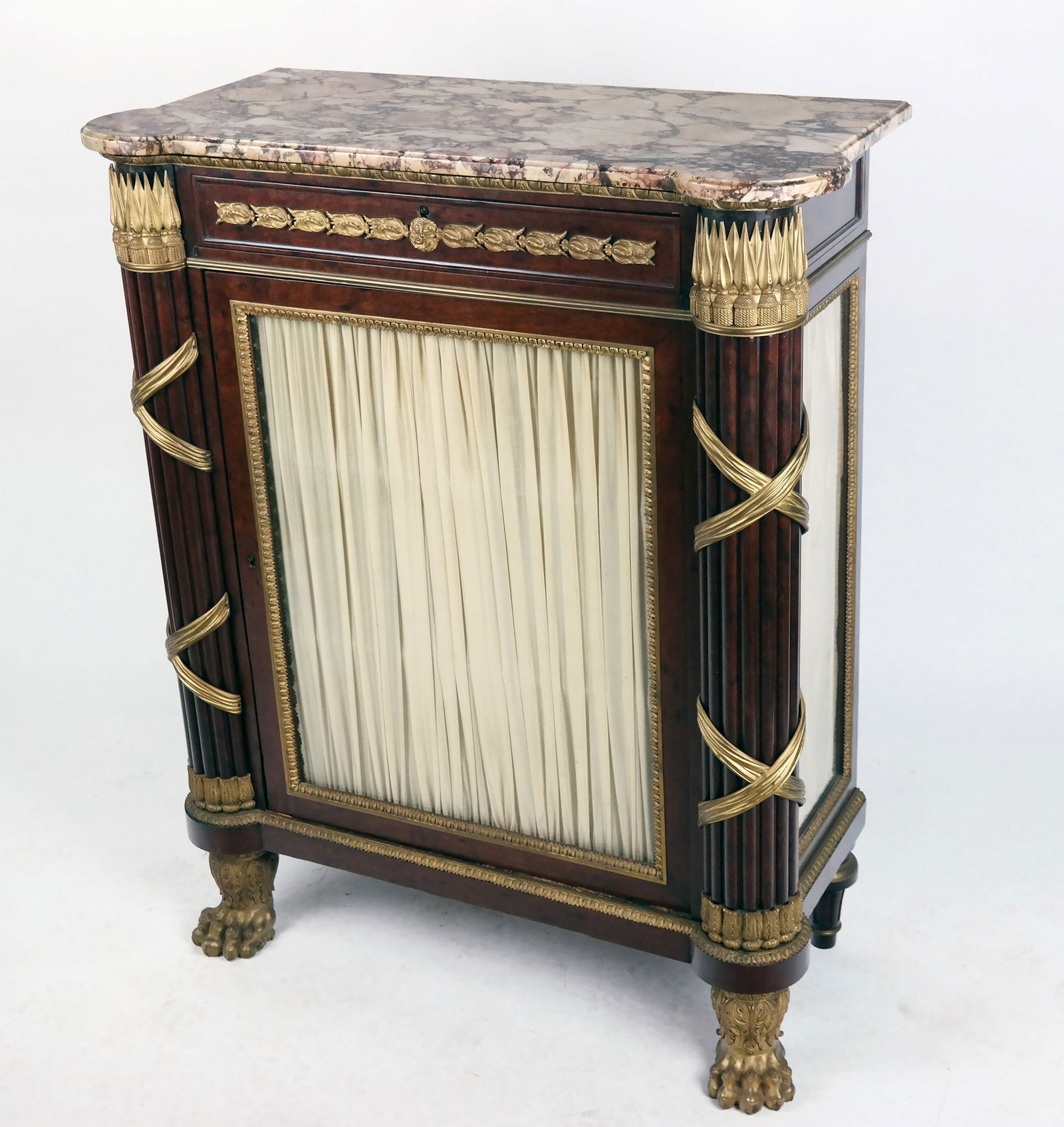 French Empire Gilt Bronze-Mounted Mahogany Cabinet (1 of 10)