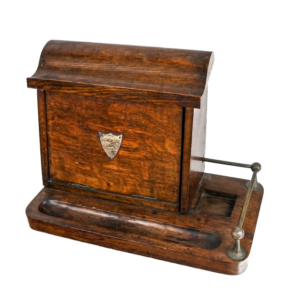 Late Victorian Oak Desk Stand - Letter Box (1 of 7)
