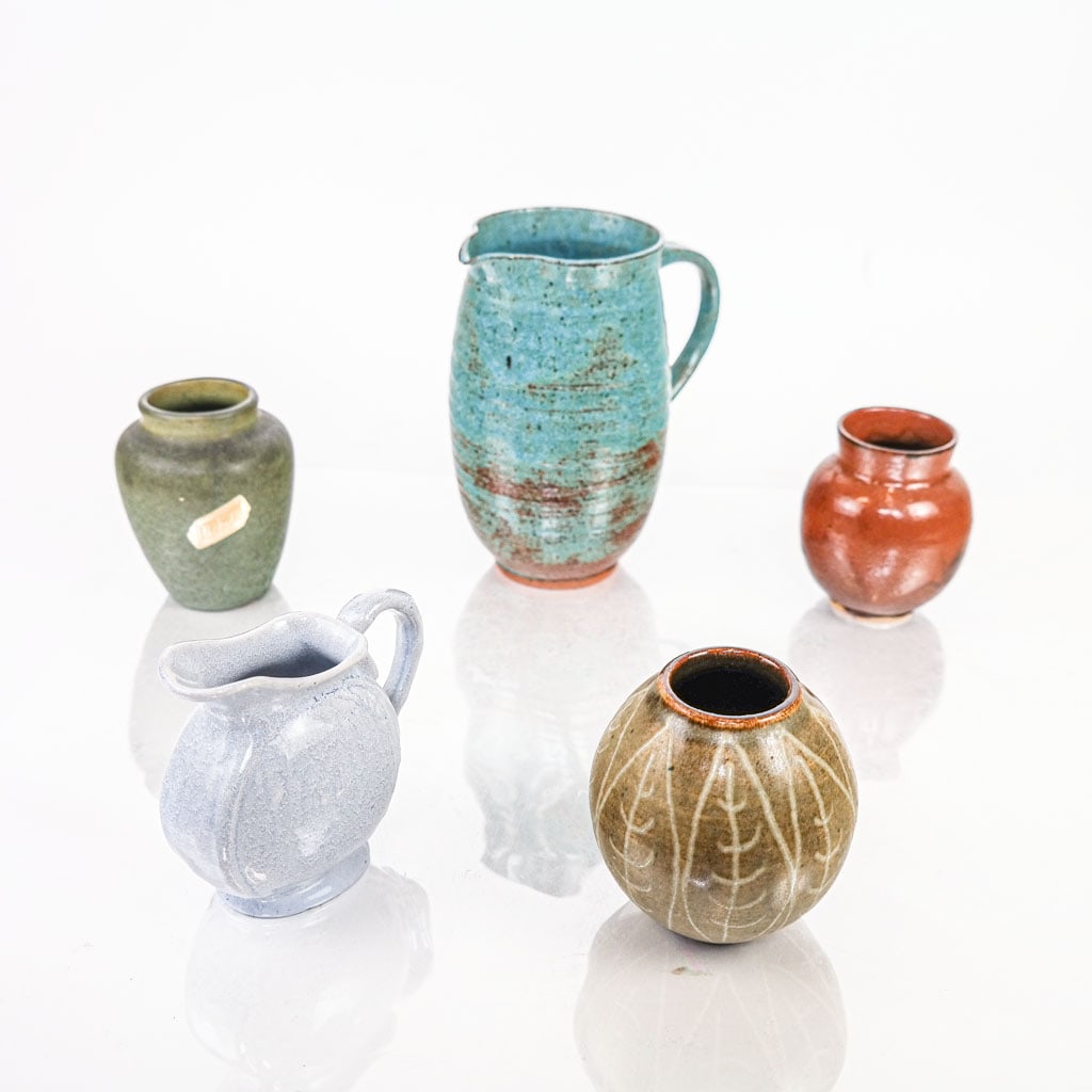 Five Decorated Pottery Pieces (1 of 9)