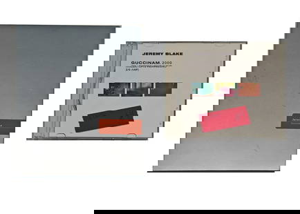 Jeremy BLAKE: "Guccinam" - Signed DVD: Jeremy Blake (American, 1971-2007) digital animation and audio on two DVDs, titled "Guccinam," 2000. Includes one "Collector's Viewing DVD" in plastic case, together with a foldout portfolio edition s