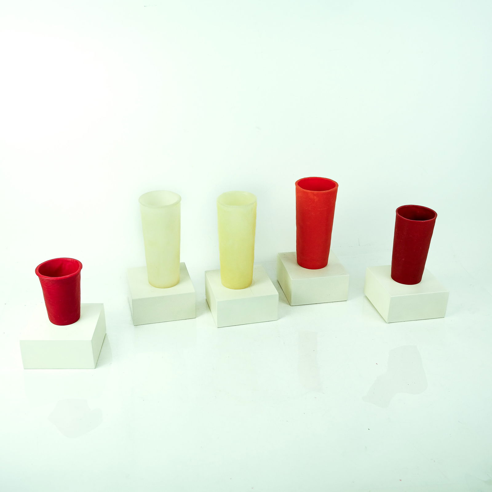 George STOLL: Group of 5 Cups - Beeswax, Paraffin (1 of 12)