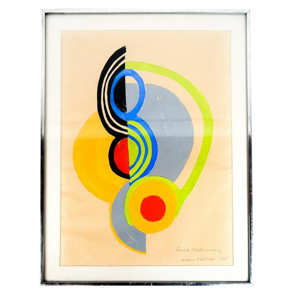 Sonia DELAUNAY: "Rhythmes - Couleurs" 1965 Pochoir (1 of 4)