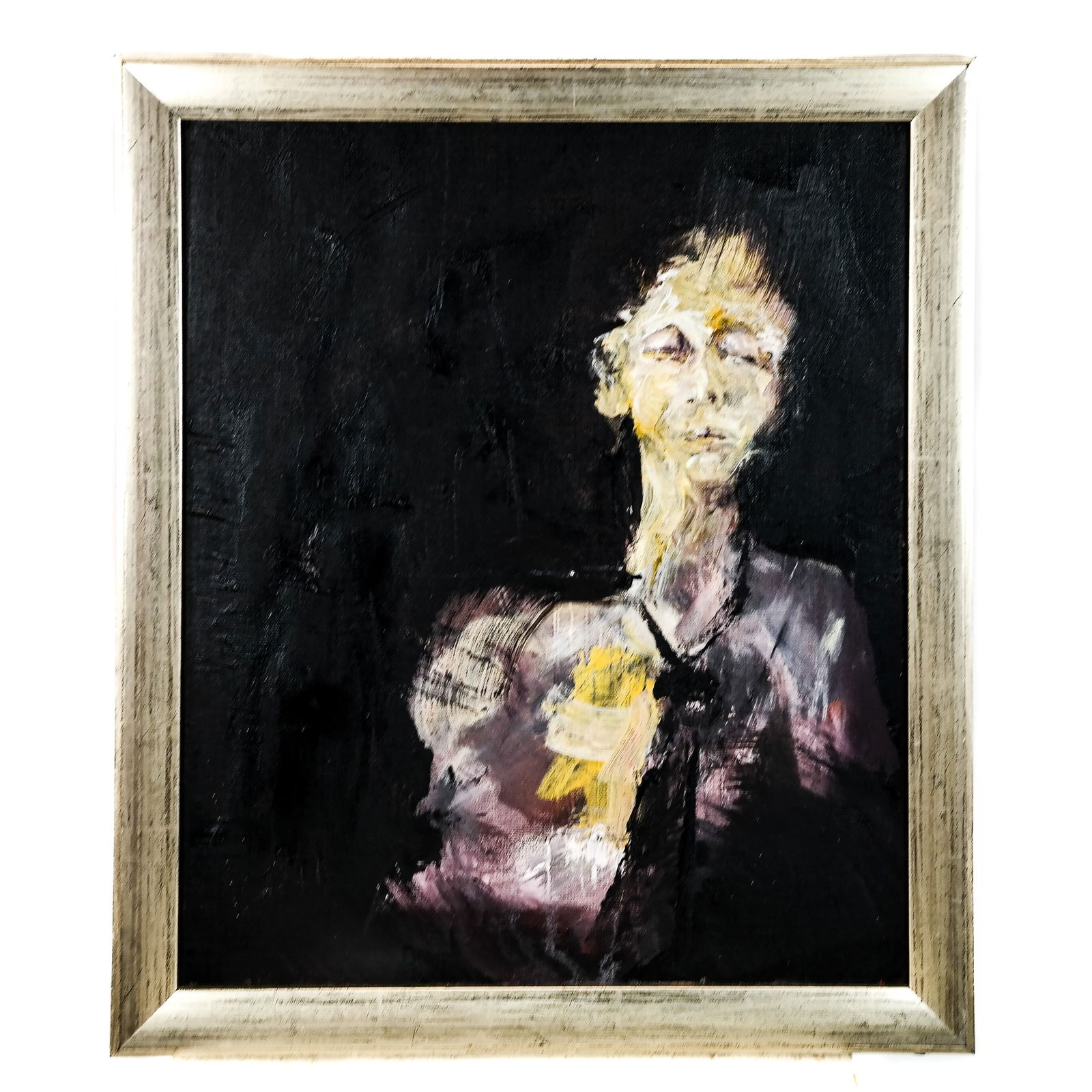 Signed Abstract Expressionist Portrait of a Man - (1 of 6)