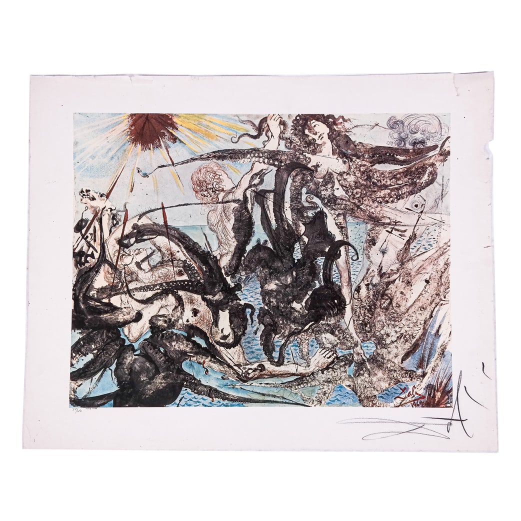 Salvador DALI: "Triumph of the Sea" - Lithograph (1 of 7)