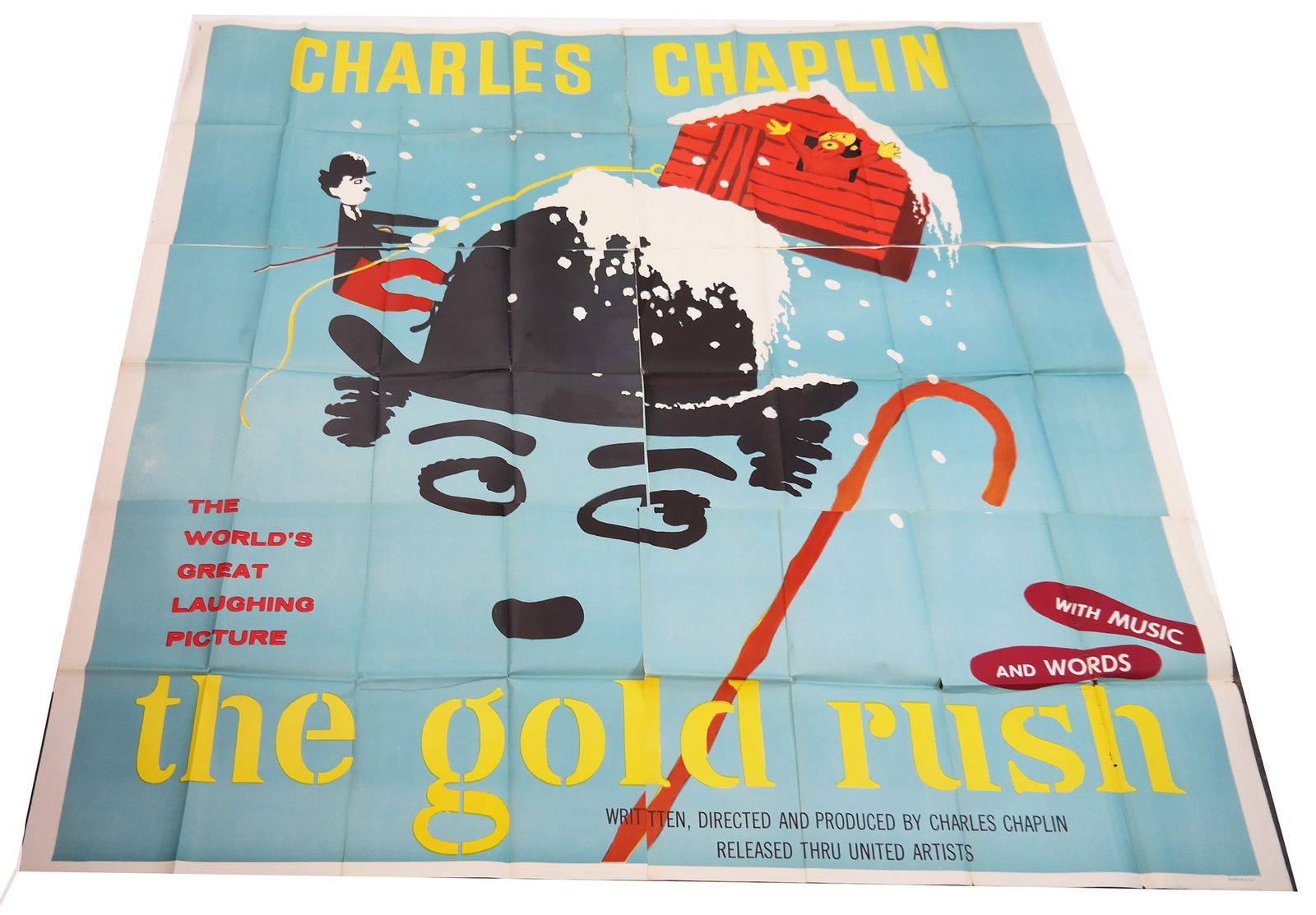 Vintage Charlie Chaplin "The Gold Rush" Poster (1 of 12)