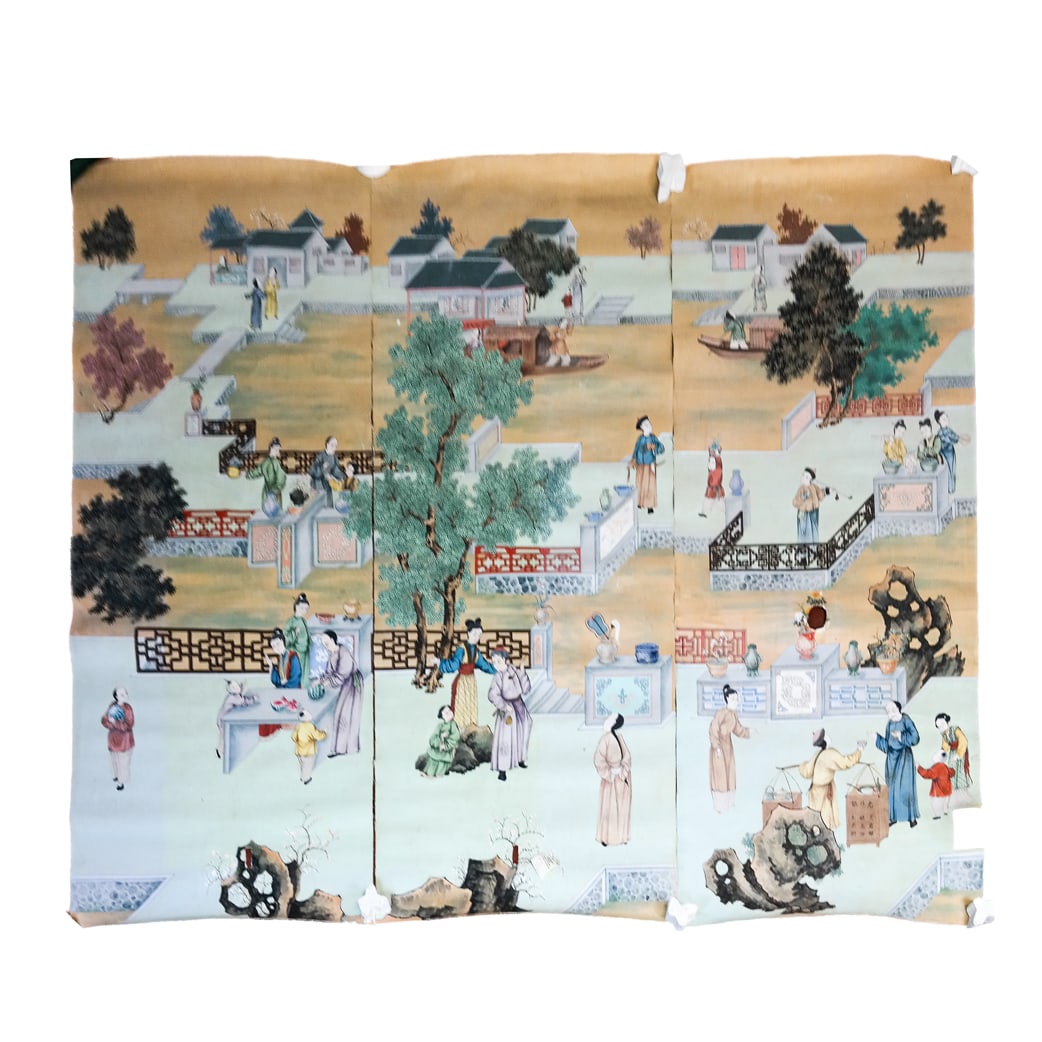 Painted Scenic Wallpaper Panel Sections (5) (1 of 15)